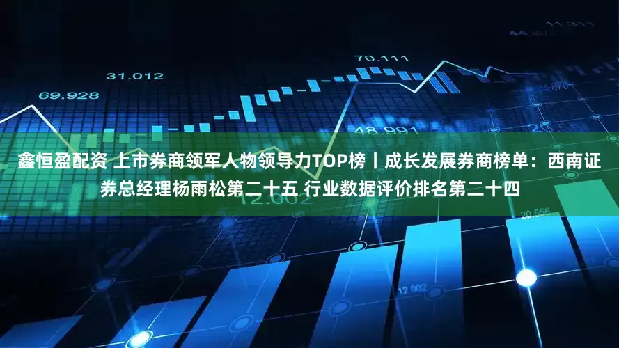 鑫恒盈配资 上市券商领军人物领导力TOP榜丨成长发展券商榜单：西南证券总经理杨雨松第二十五 行业数据评价排名第二十四